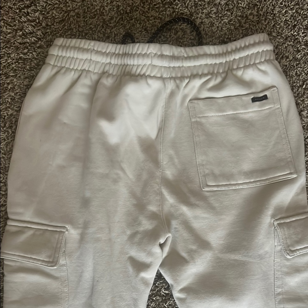 Men's PacSun Crème Cargo Jogger Pants - Picture 3 of 6